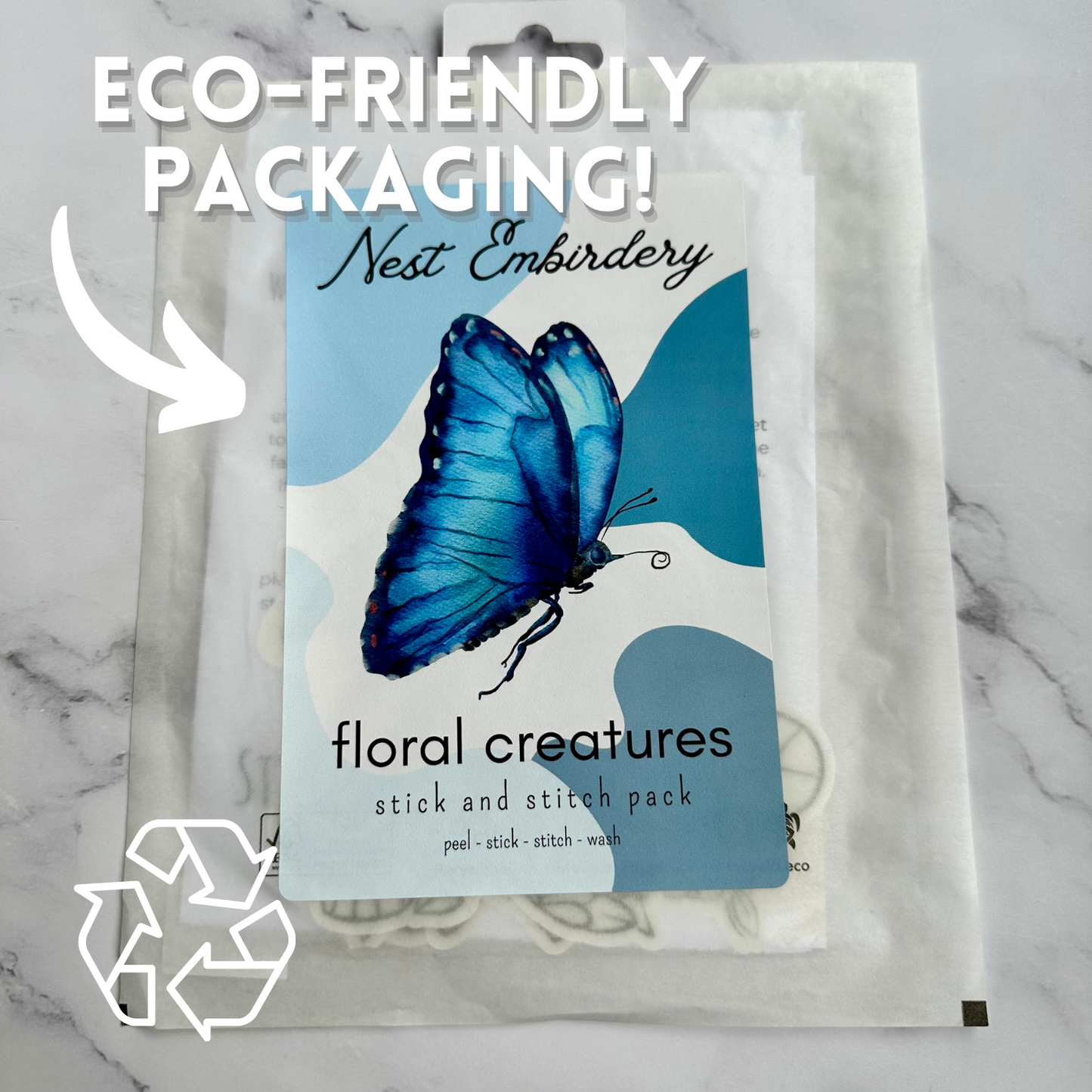 Floral Creatures- Stick & Stitch Pack