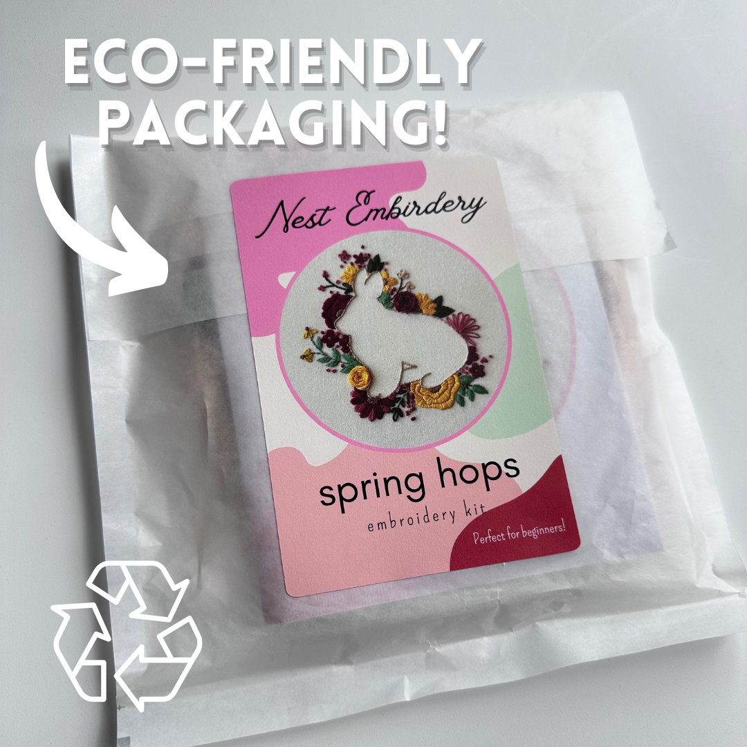Spring Hops Embroidery Kit
