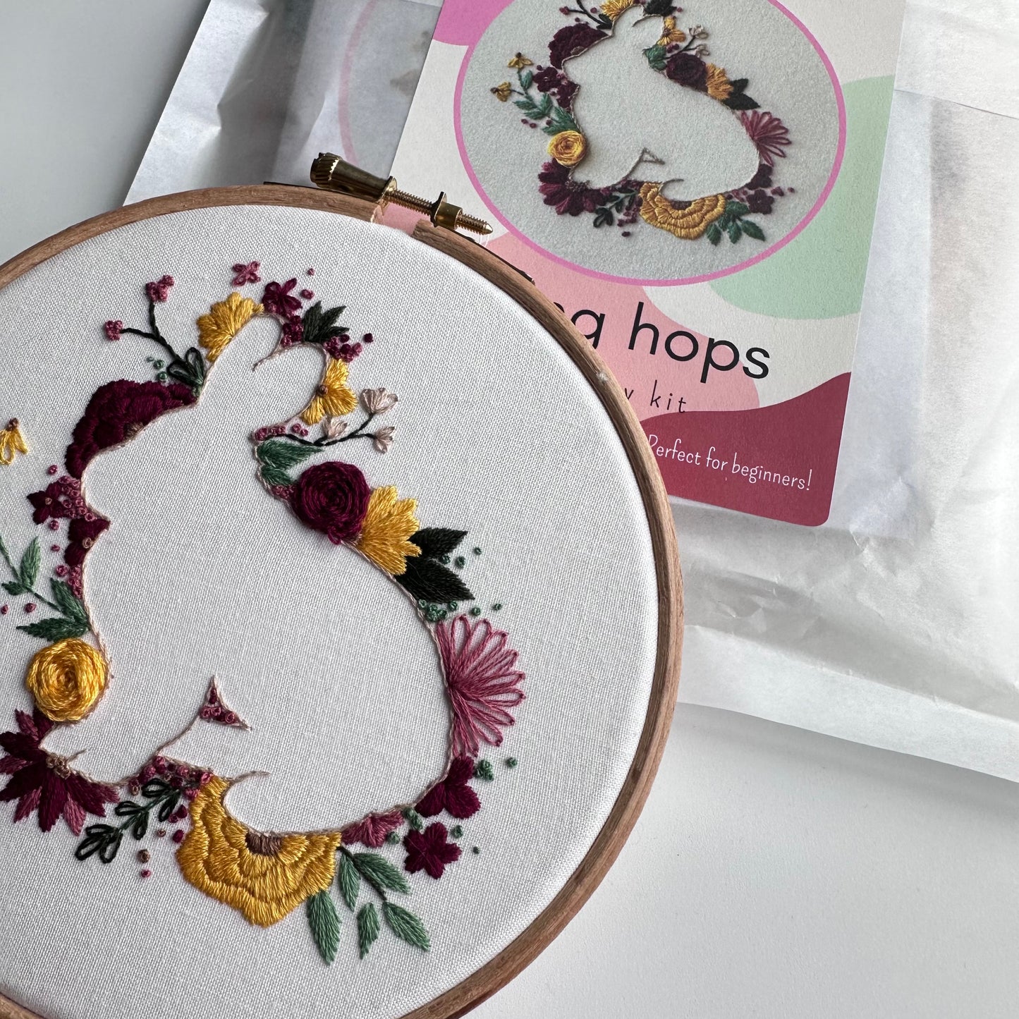 Spring Hops Embroidery Kit