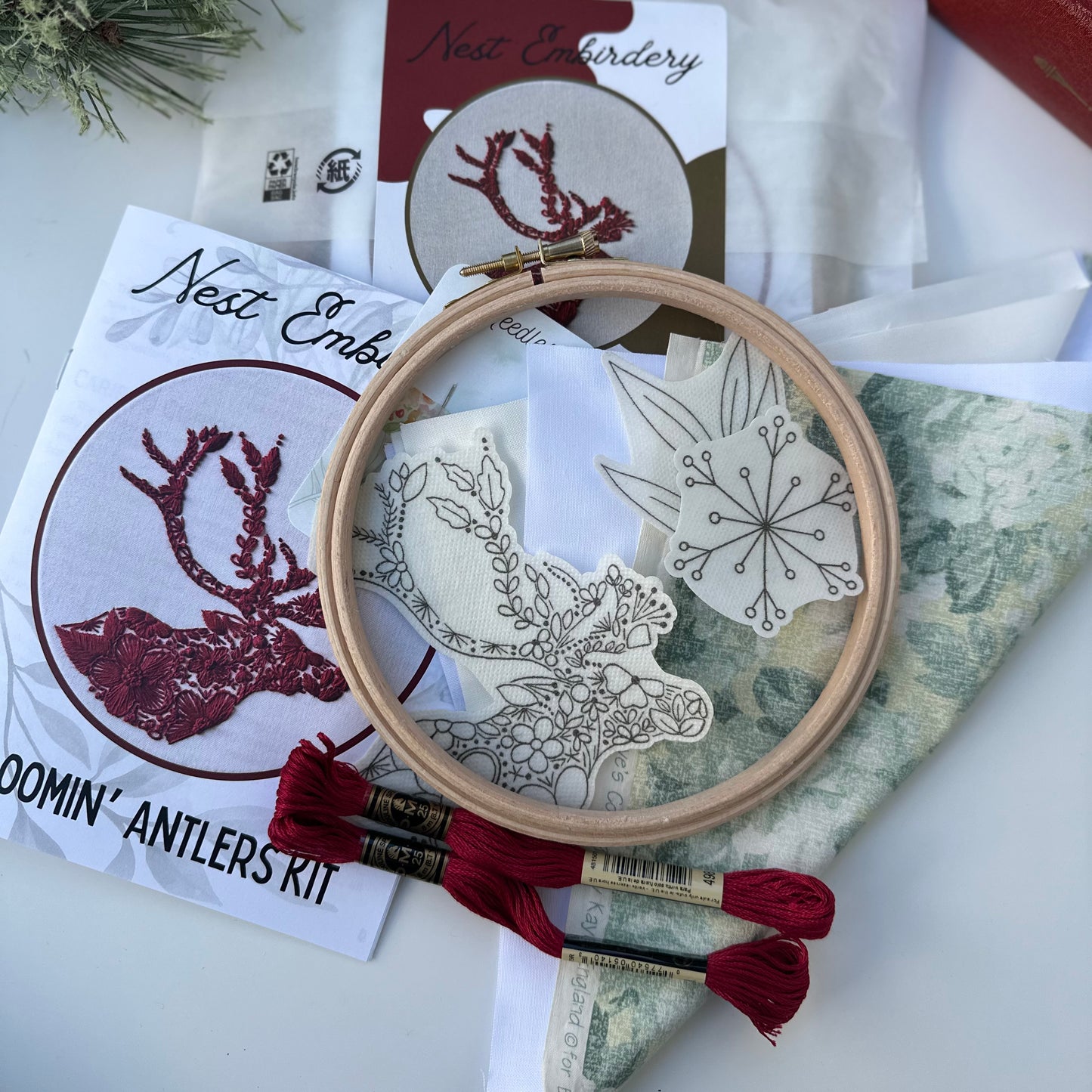 Bloomin' Antlers Embroidery Kit
