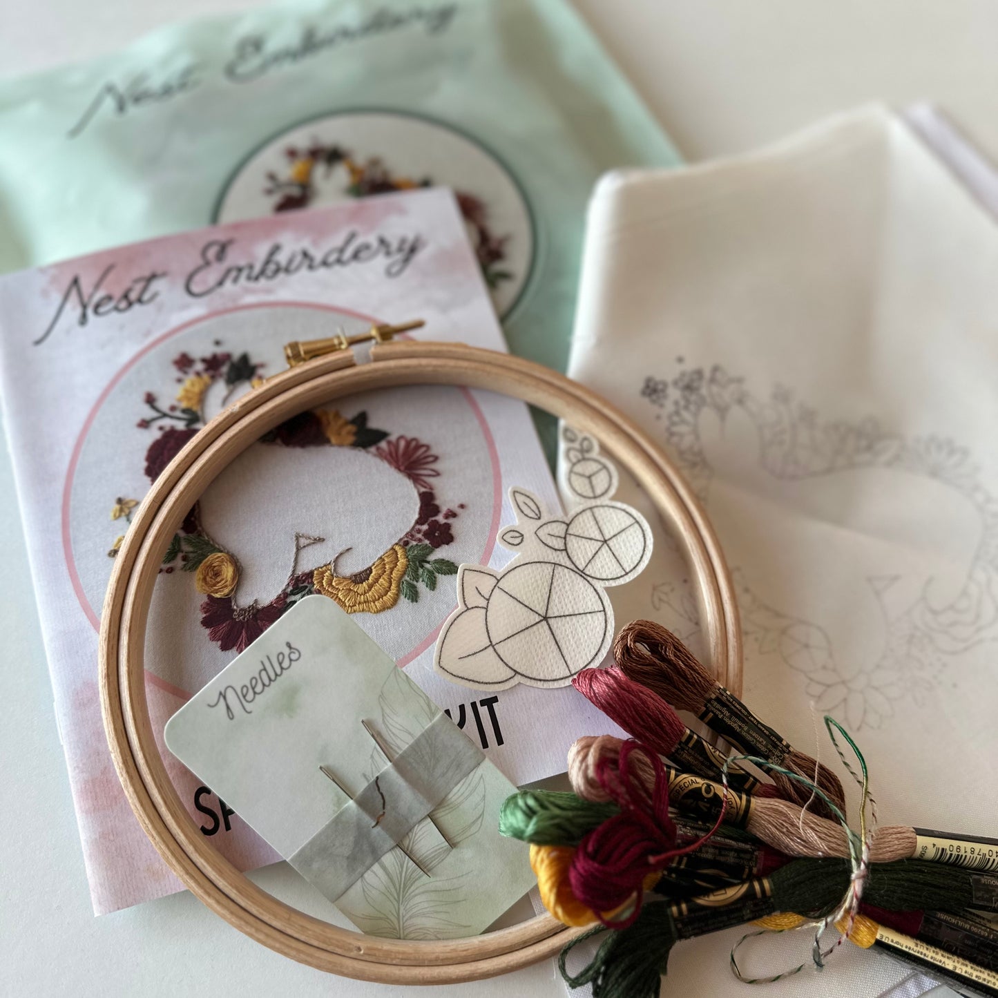 Spring Hops Embroidery Kit