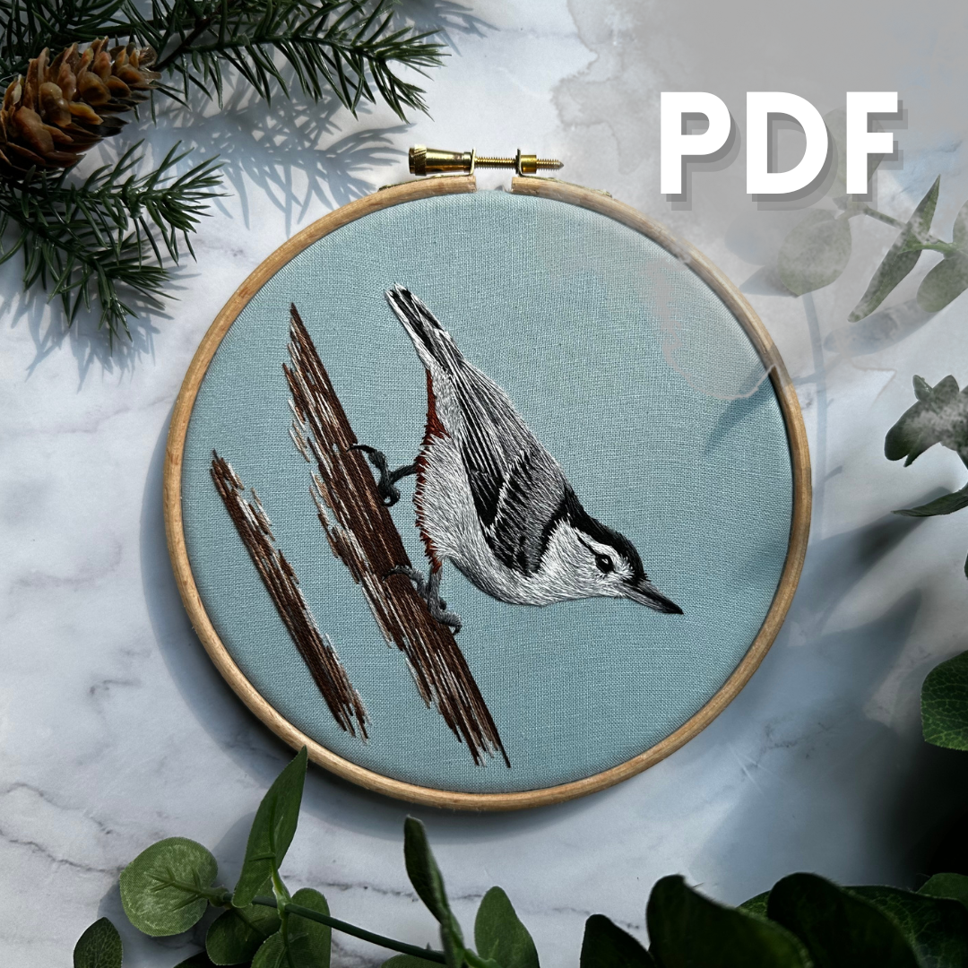 White-Breasted Nuthatch PDF Pattern