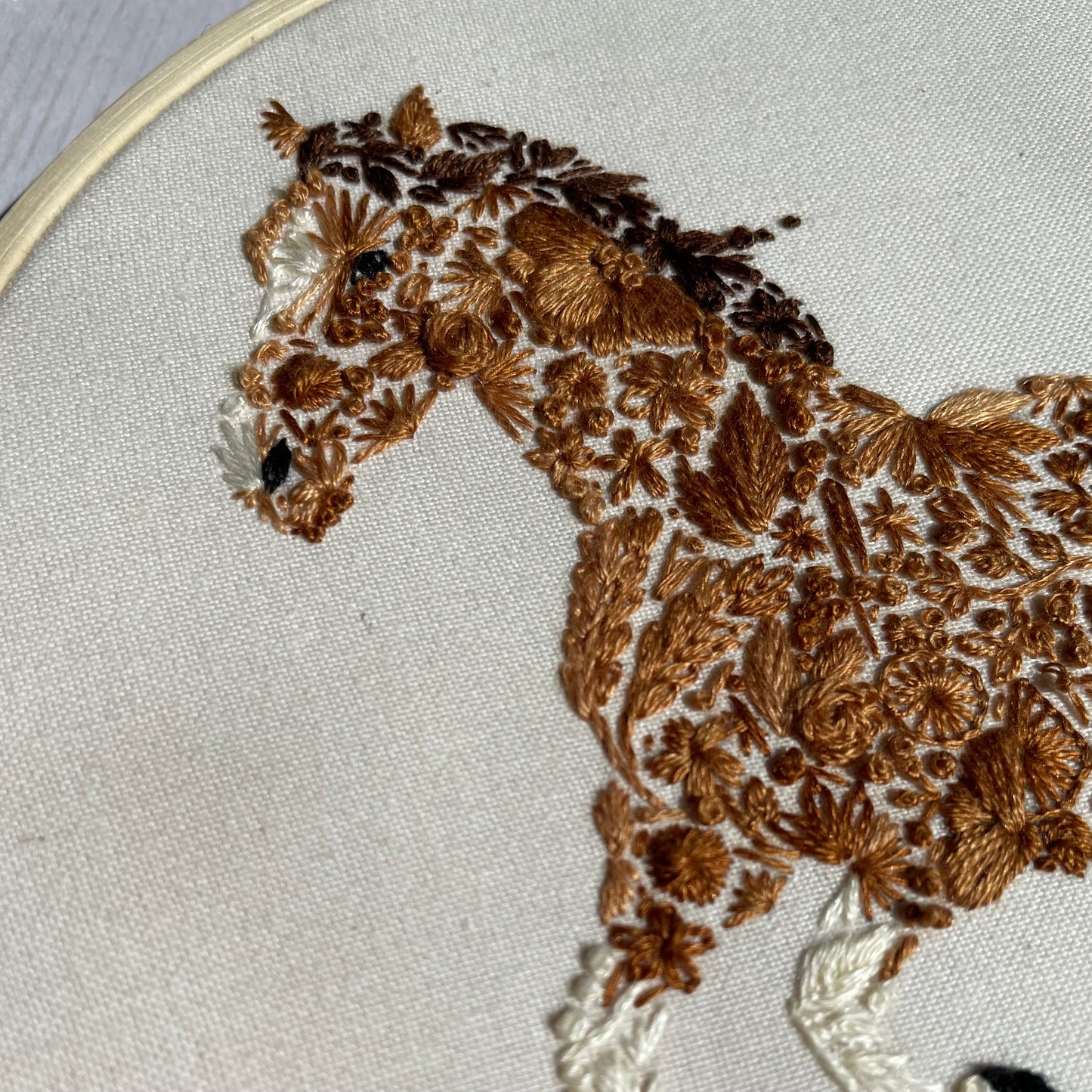 Floral Horse PDF Pattern