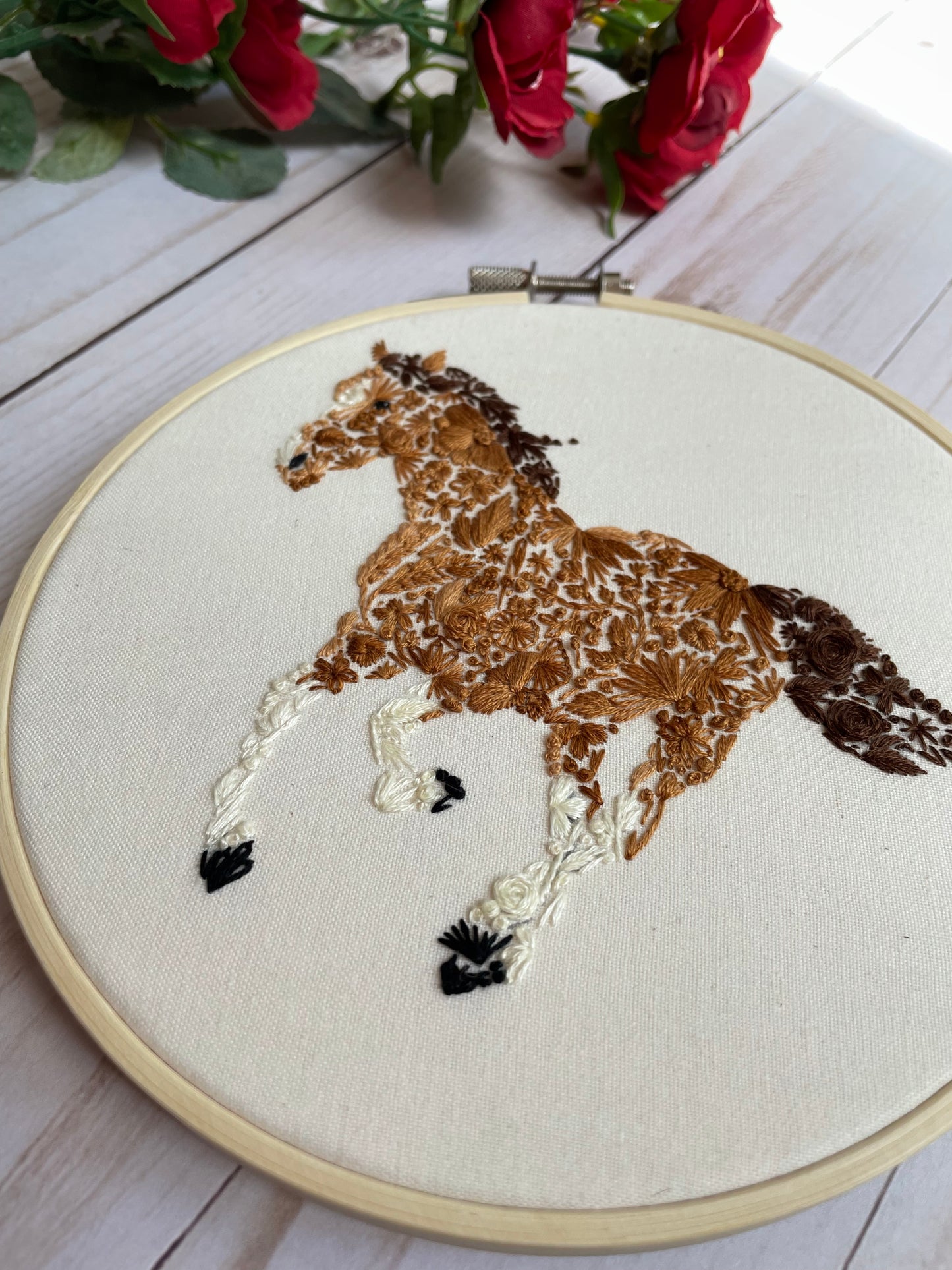 Floral Horse PDF Pattern