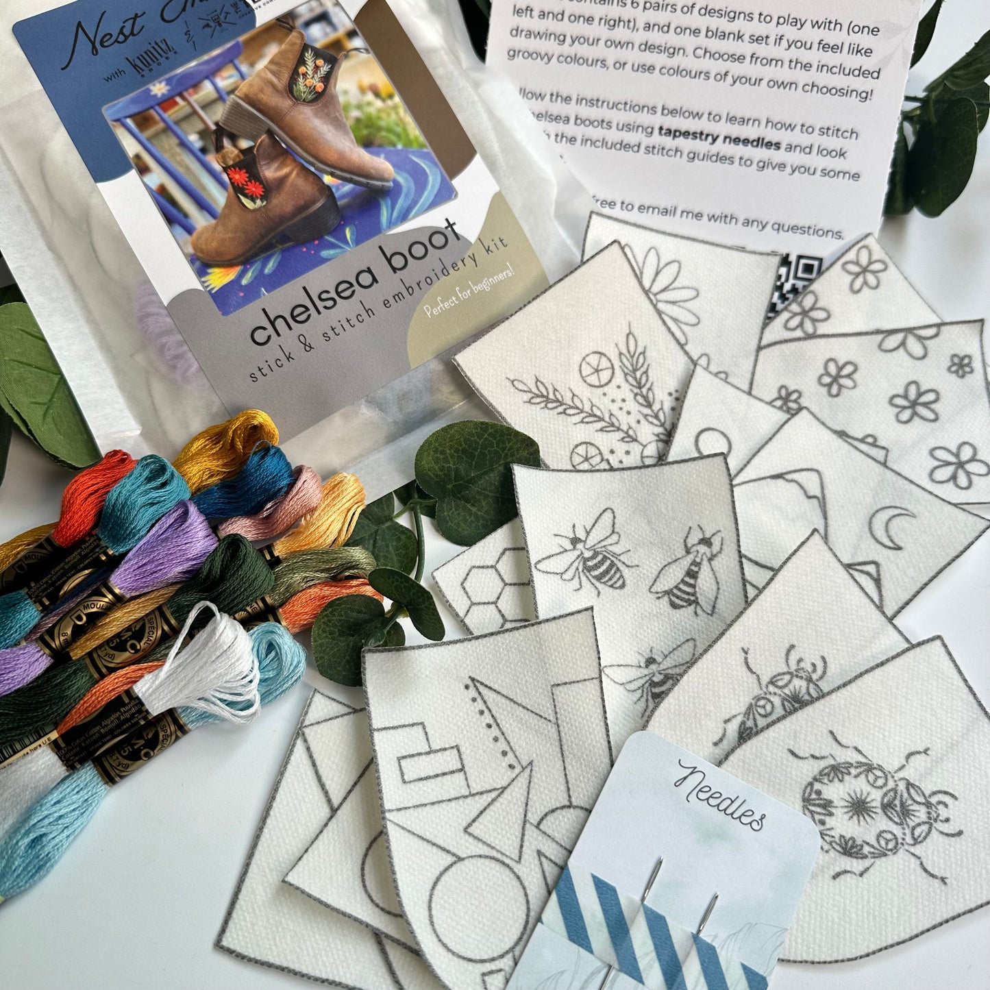 Chelsea Boot Embroidery Kit