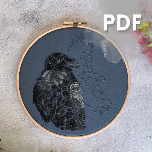 Raven Petals PDF Pattern