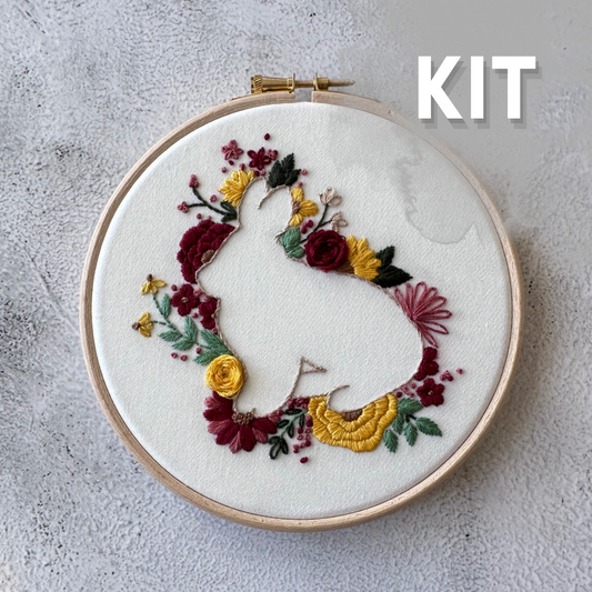 Spring Hops Embroidery Kit