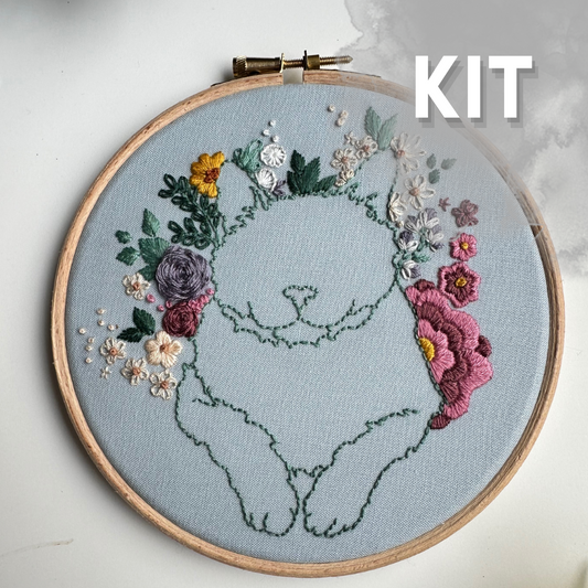 Kitty Bouquet Embroidery Kit