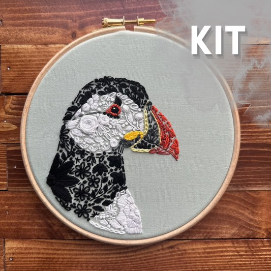Sea Parrot Embroidery Kit