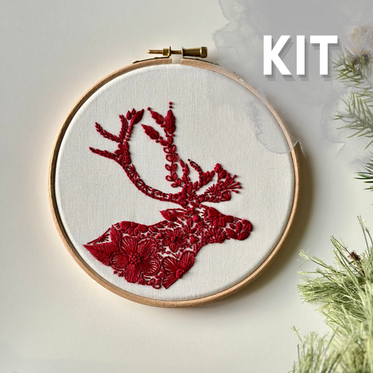 Bloomin' Antlers Embroidery Kit