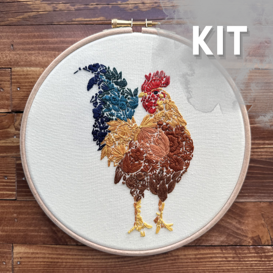 Fowl Play Embroidery Kit