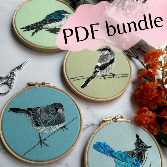 Bird Love Quartet PDF Pattern Bundle