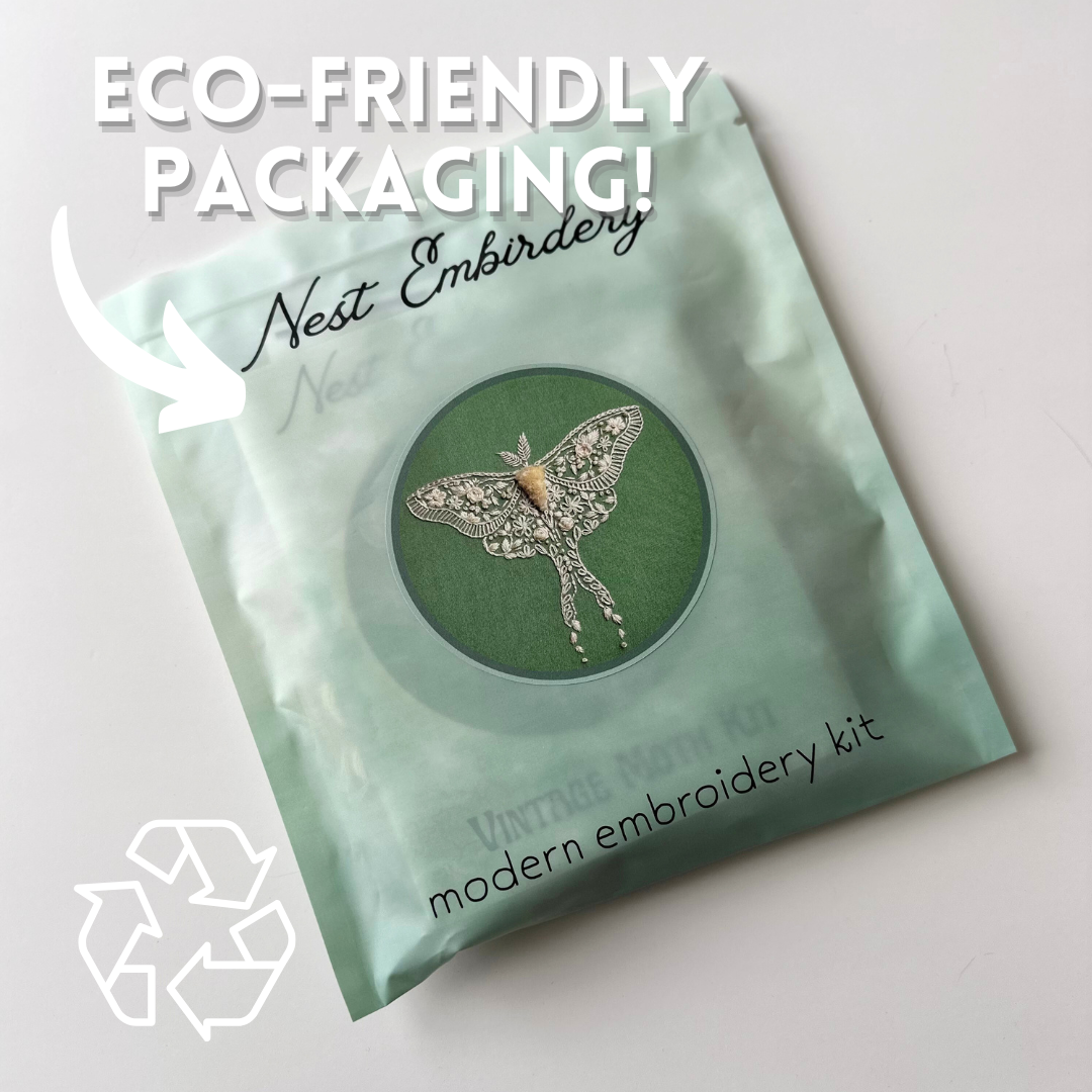 Vintage Moth Embroidery Kit