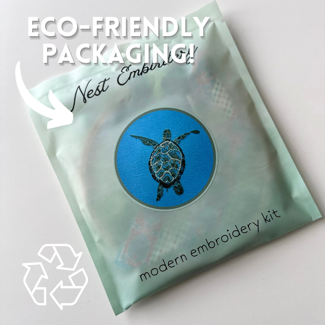 Turtle Time Embroidery Kit