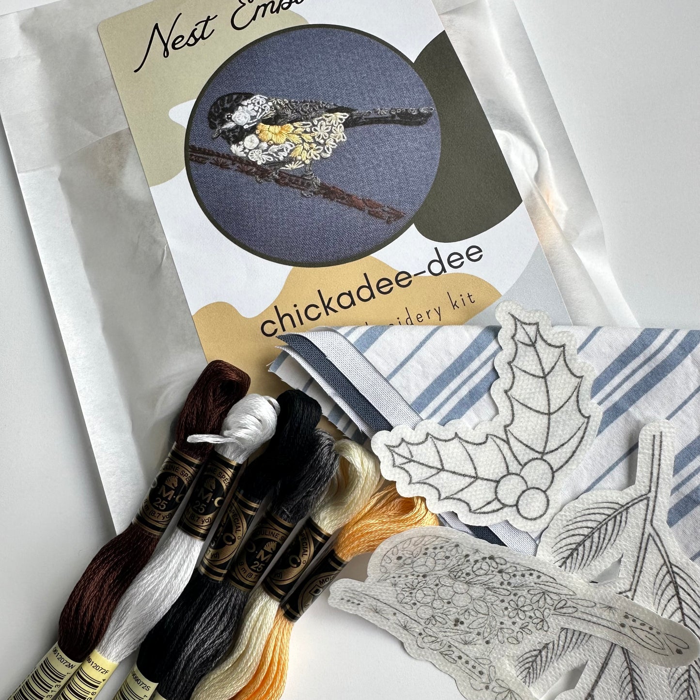 Chickadee-dee Embroidery Kit
