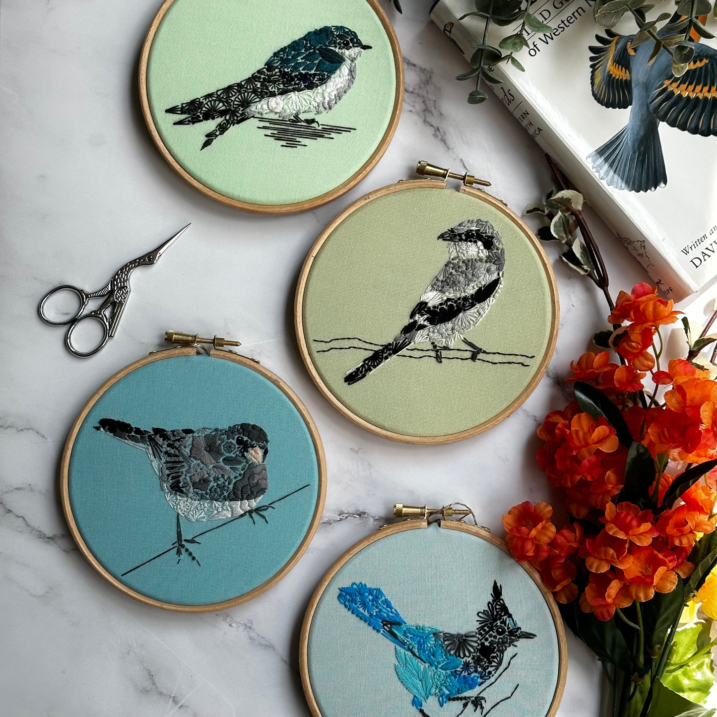 Bird Love Quartet PDF Pattern Bundle