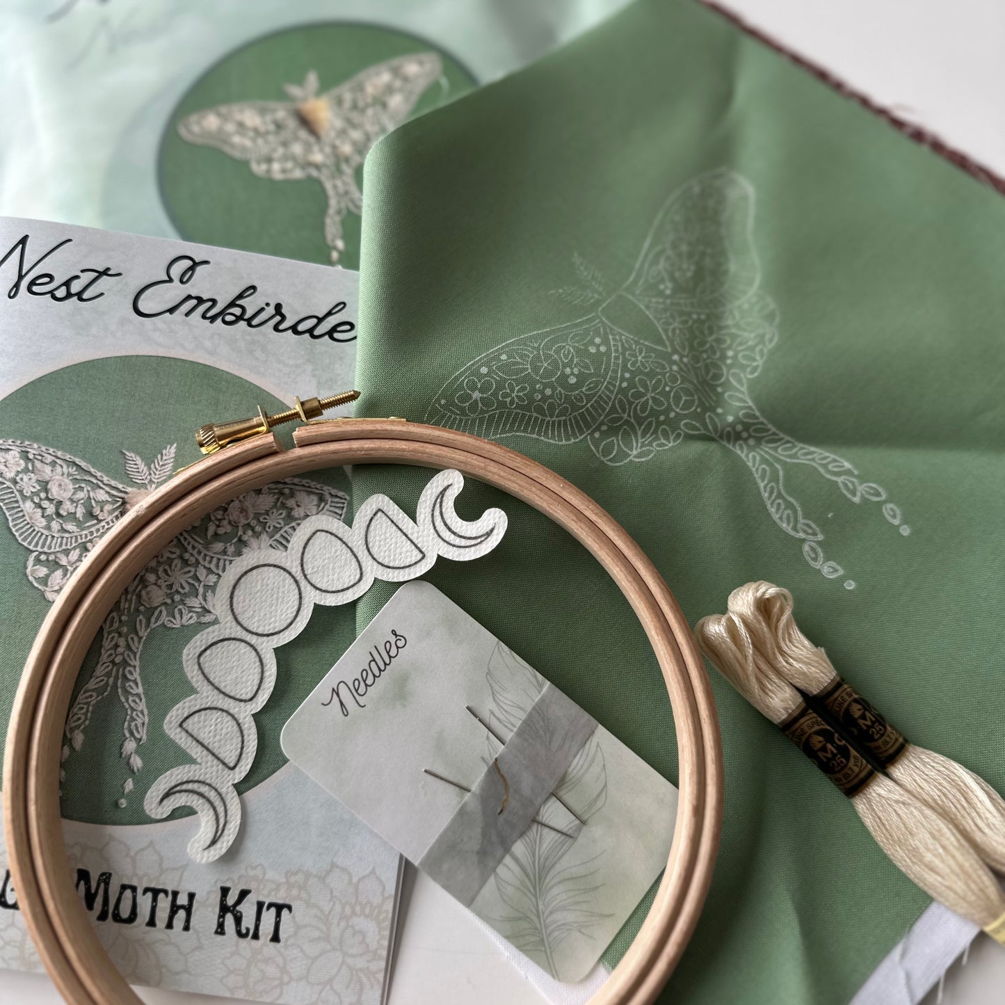 Vintage Moth Embroidery Kit