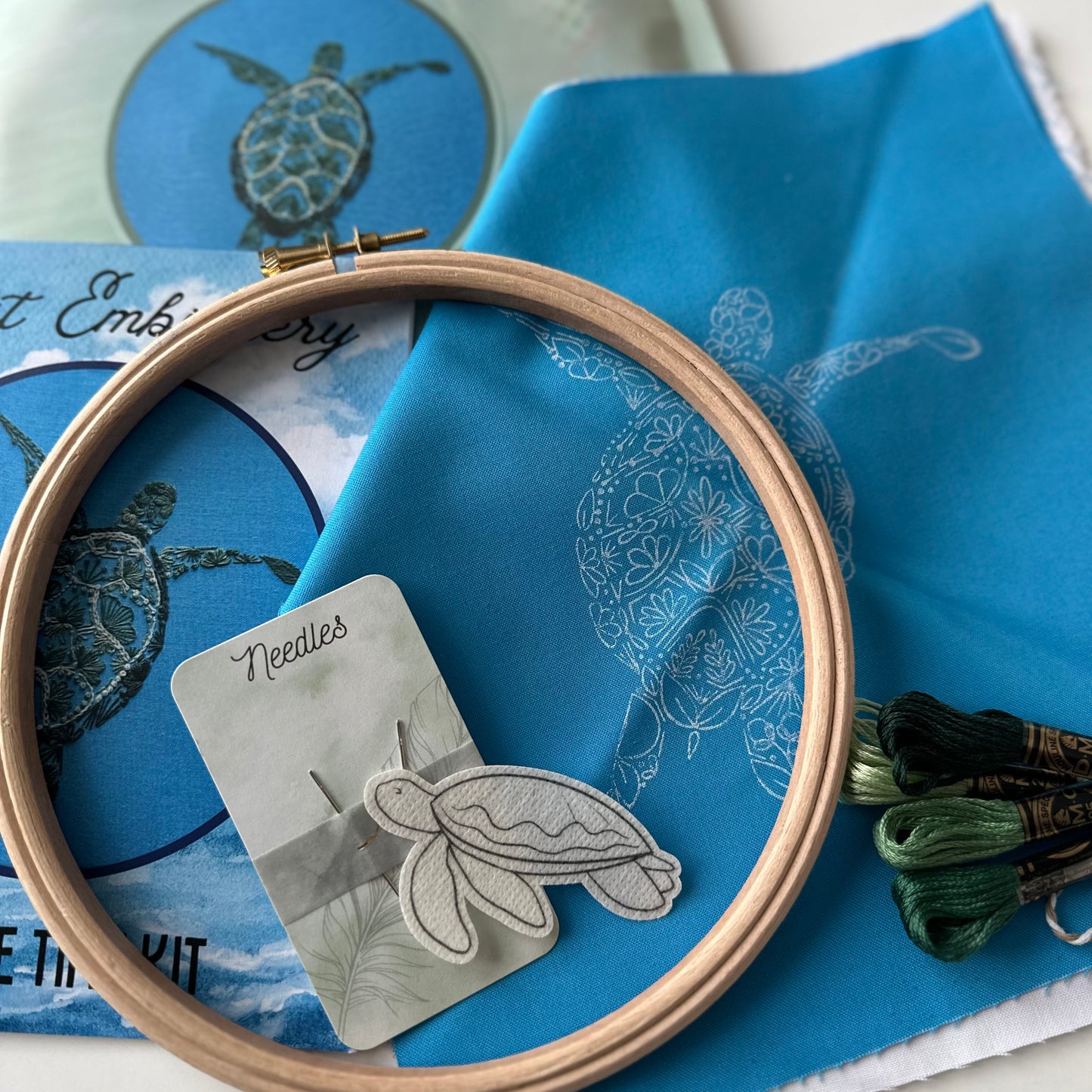 Turtle Time Embroidery Kit