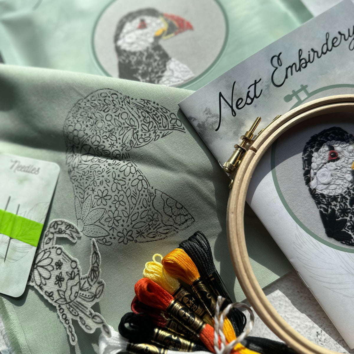 Sea Parrot Embroidery Kit