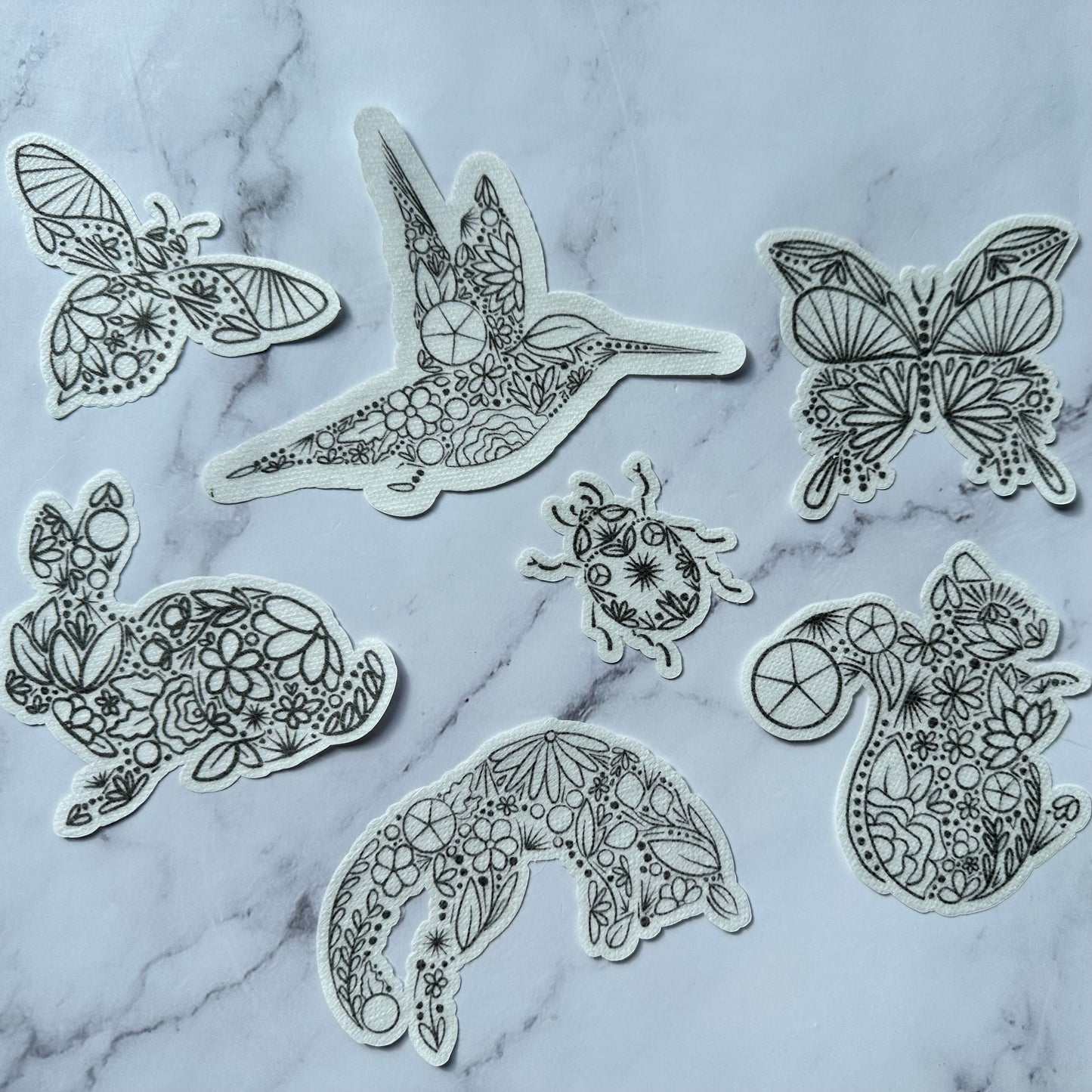 Floral Creatures- Stick & Stitch Pack