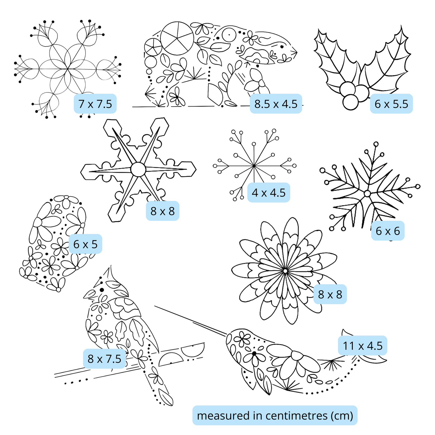 White Winter - Stick & Stitch Pack