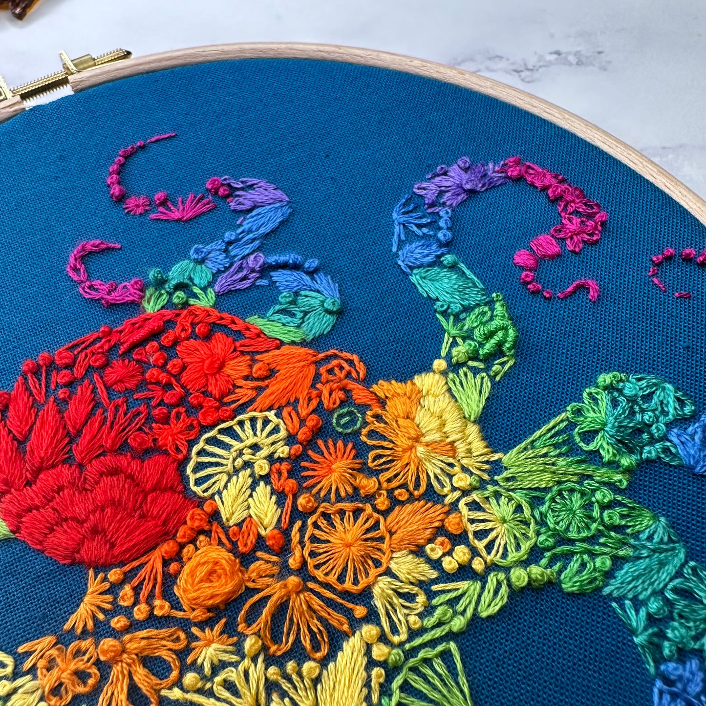 Rainbow Octopus PDF Pattern