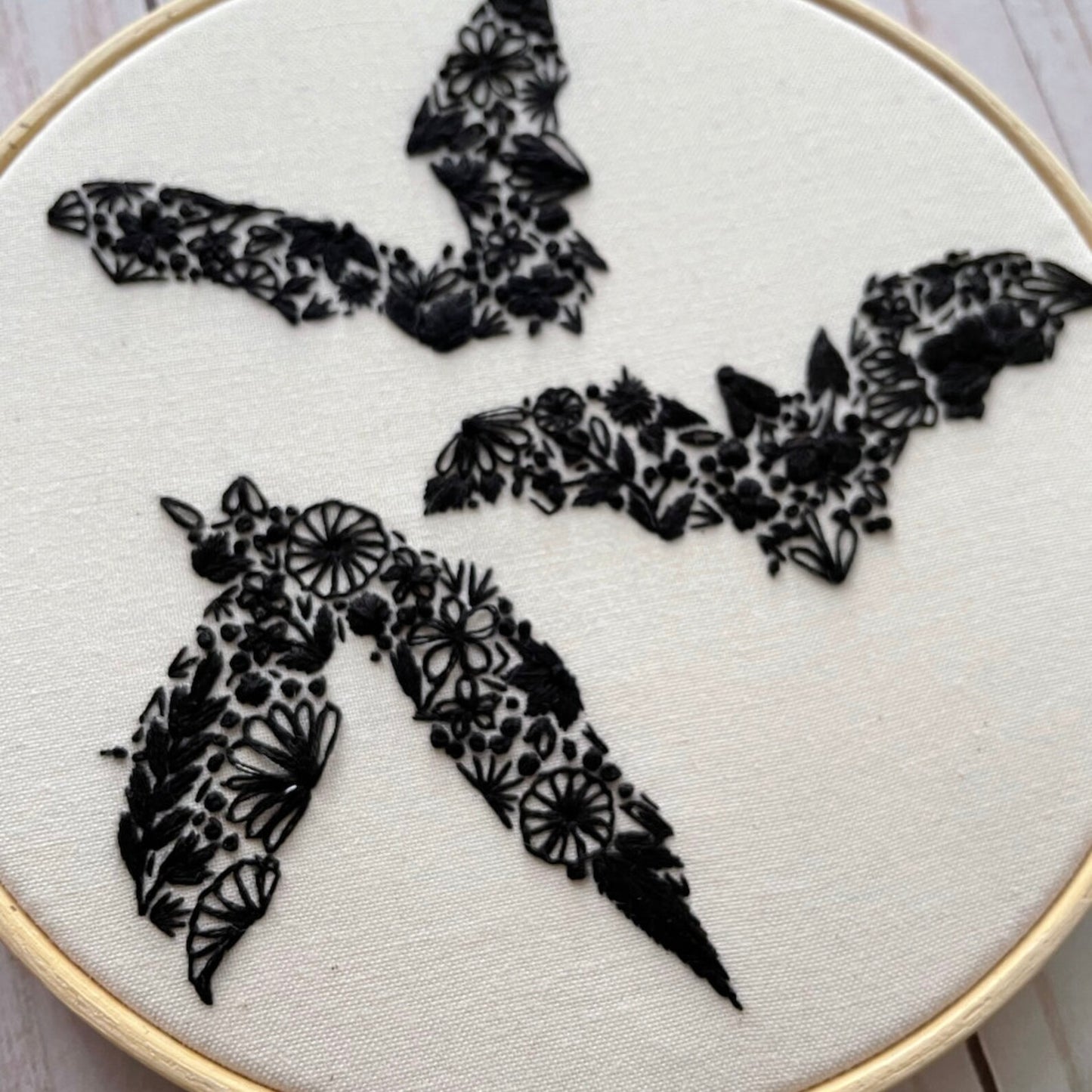 Floral Bats PDF Pattern