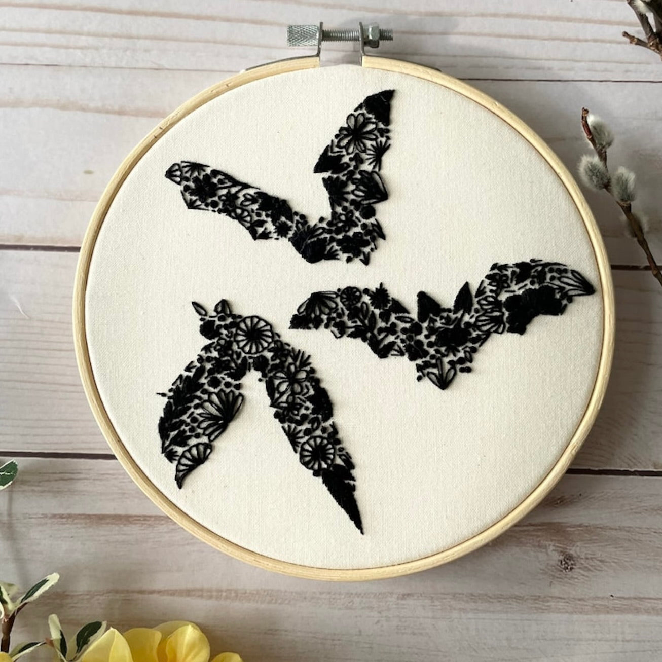 Floral Bats PDF Pattern