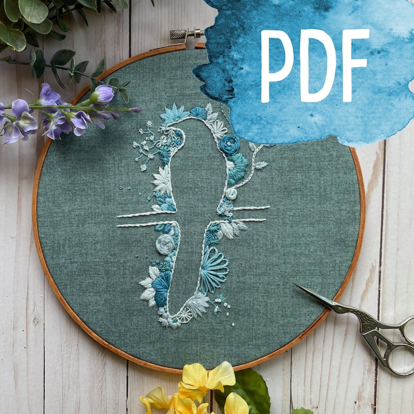 Floral Magpie PDF Pattern